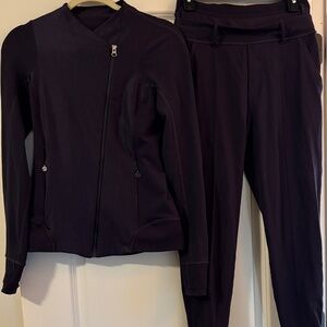 Lululemon Women's Purple Pants & JacketSet